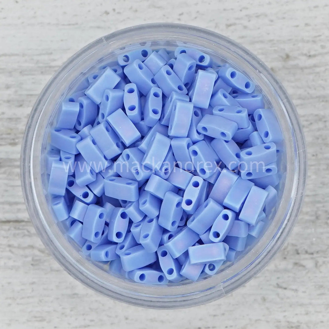 0417LFR Half Tila Beads - Matte Periwinkle - Mack & Rex