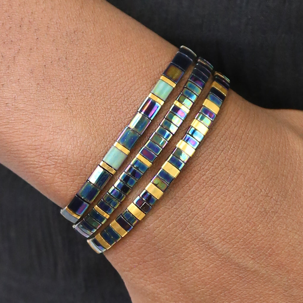 Mack & Rex Witchy Woman Tila Bracelet Stack Of 3 – Miyuki Tila