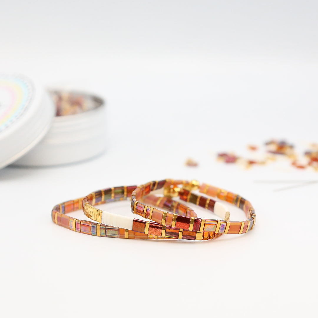 AMBER ROMANCE - Tila Bracelet Making Kit - 3 Bracelets
