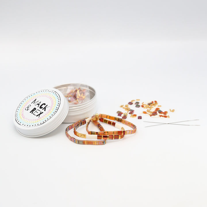 AMBER ROMANCE - Tila Bracelet Making Kit - 3 Bracelets