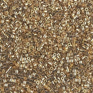 24kt Gold Light Plated - 15/0 delica beads || DBS0034 || Miyuki seed beads 15/0 - Mack & Rex