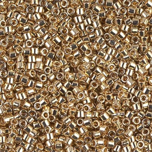 24kt Gold Light Plated D10-0034 || Delica Seed Beads - Mack & Rex