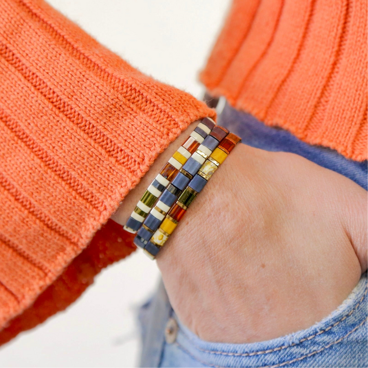 SWEATER WEATHER - Tila Bead Bracelets Stack