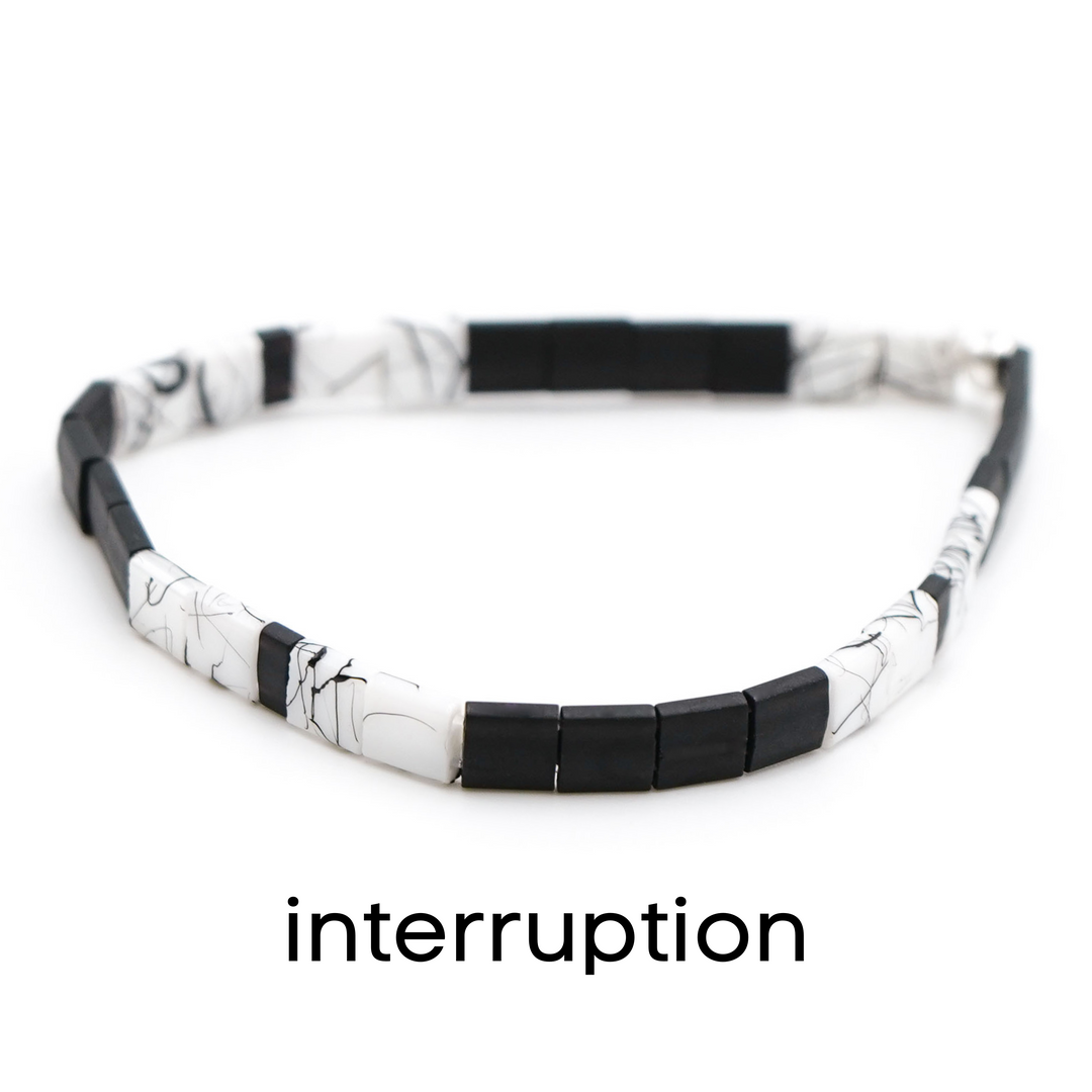 BLACK & SILVER - Tila Bead Bracelets - Mack & Rex