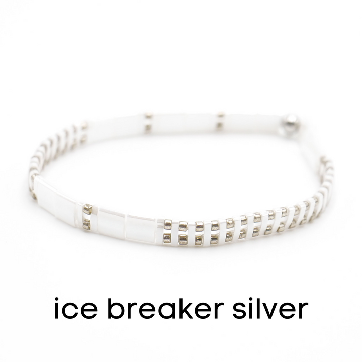 BLACK & SILVER - Tila Bead Bracelets - Mack & Rex