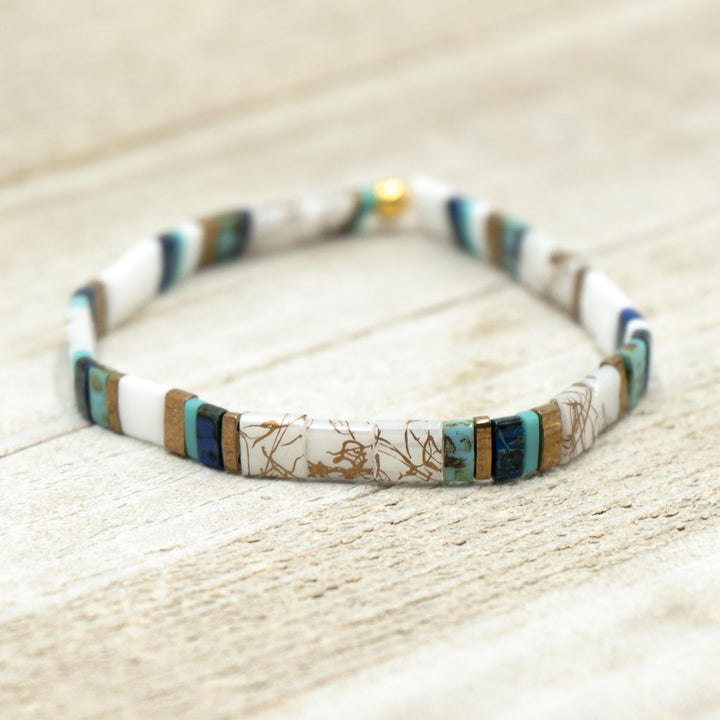 BLUE HILL BAY - Tila Bead Bracelet | Single - Mack & Rex