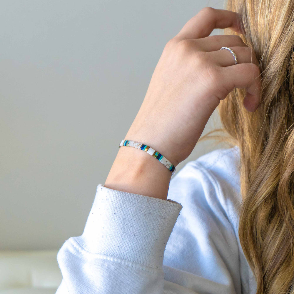 BLUE HILL BAY - Tila Bead Bracelet | Single - Mack & Rex