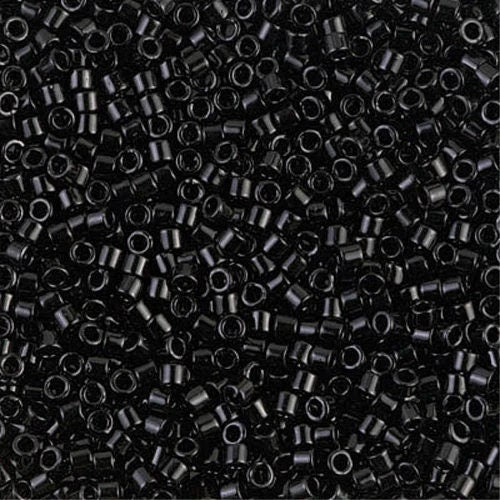 Black 10/0 Delica || DBM-0010 || Delica Seed Beads - Mack & Rex