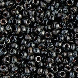 Black Picasso 8/0 seed beads || RR8-4511 - Mack & Rex