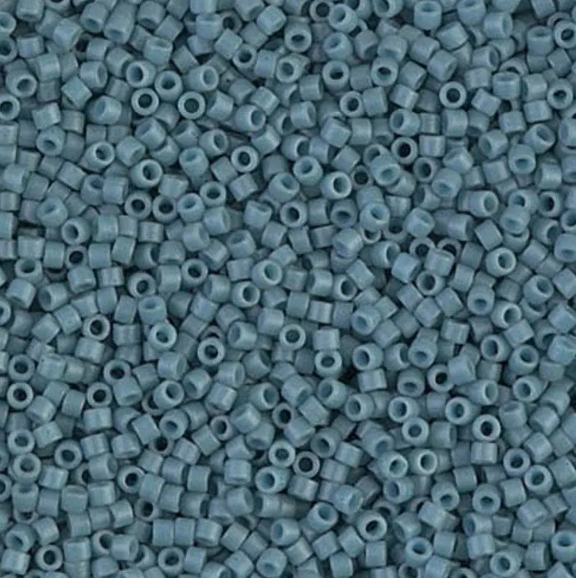 Blue Grey Matte 11/0 Delica Seed Beads || DB-0792