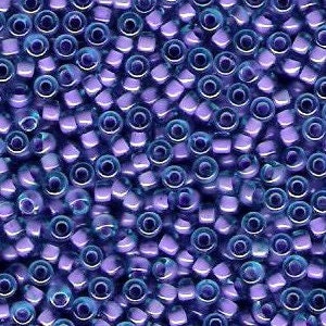Blue Lavender Inside Lined 8/0 seed beads || RR8-2640 - Mack & Rex