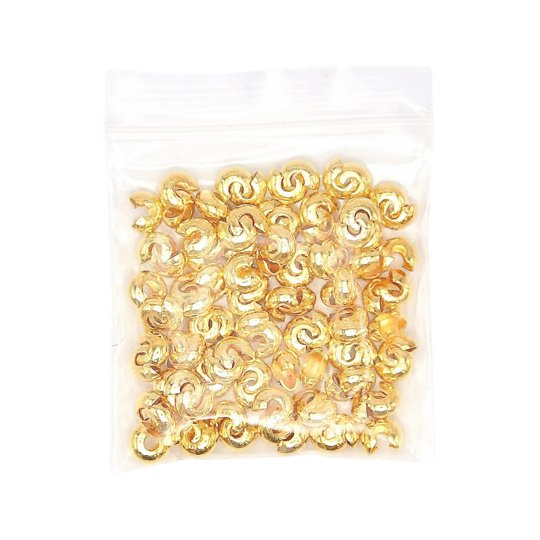 4mm Crimp Covers - Pack of 100pc - ALL COLORS