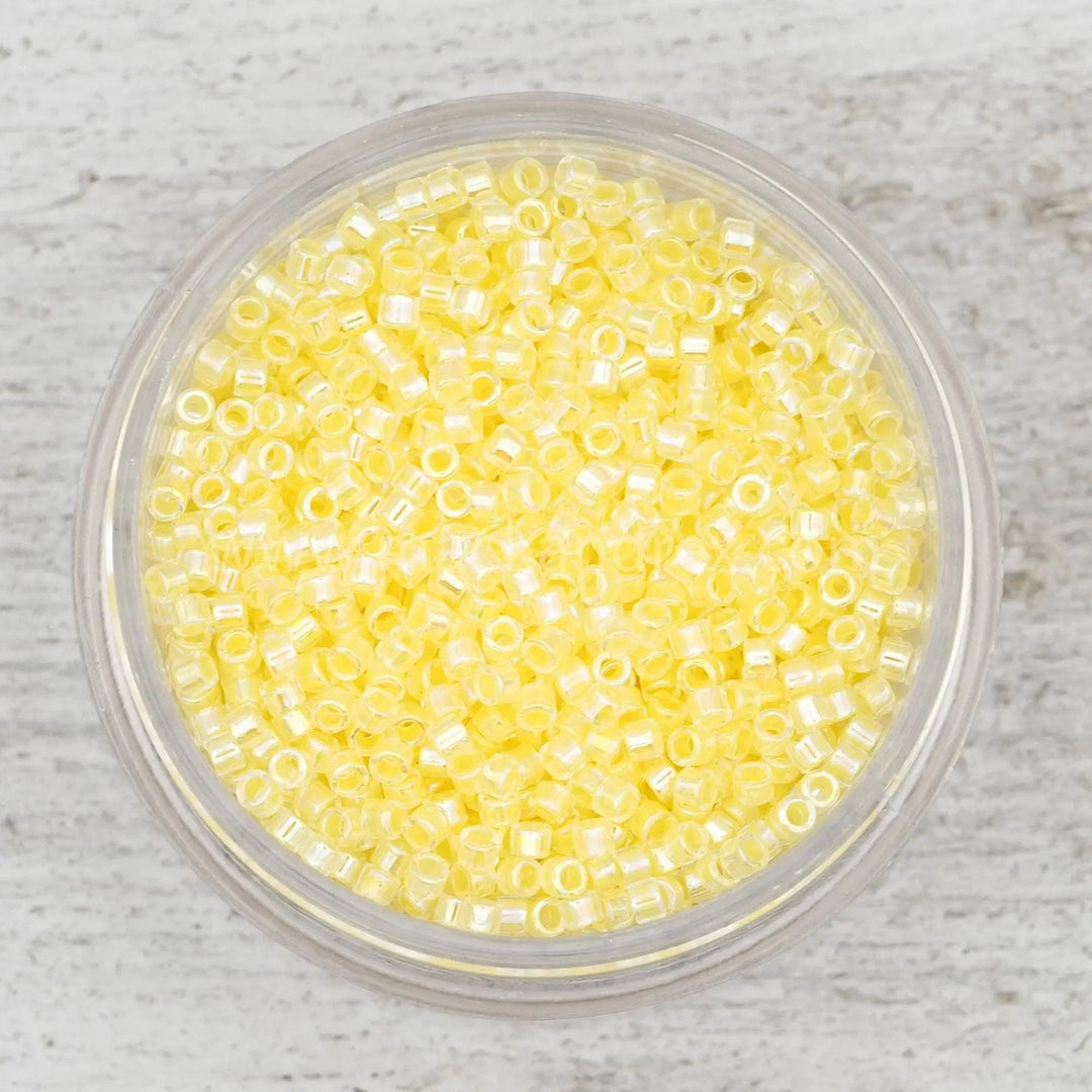 Crystal Soft Yellow ICL 11/0 Delica Seed Beads || DB-0053 | 11/0 delica beads || DB0053 |