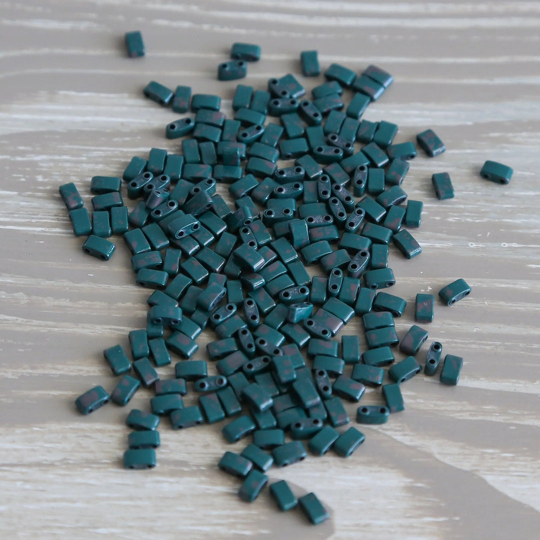 DIRTY DARK TEAL - Half Tile Beads | HTL6817SP - Mack & Rex
