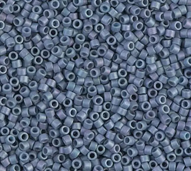 Denim Blue Opaque Matte 11/0 Delica Seed Beads || DB-0376 | 11/0 delica beads || DB0376