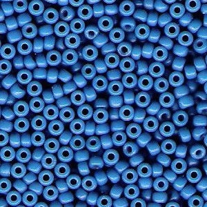 Duracoat Dyed Opaque Delphinium 8/0 seed beads || RR8-4484 - Mack & Rex