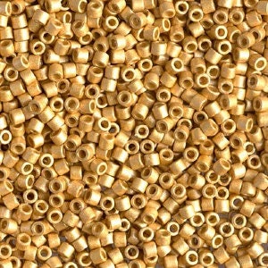 Duracoat Galvanized Matte Gold 10/0 Delica || DBM-1832F || Delica Seed Beads - Mack & Rex