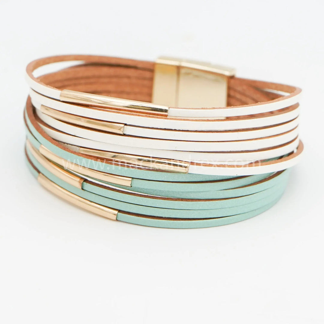 EMPRESS - Leather Accent Bracelet - Mack & Rex