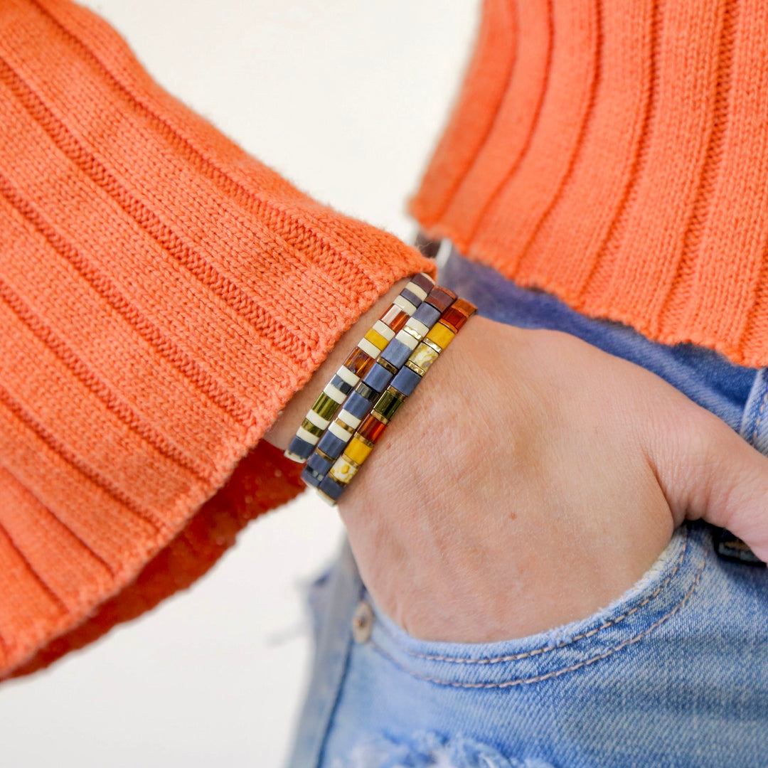 SWEATER WEATHER - Tila Bead Bracelets Stack