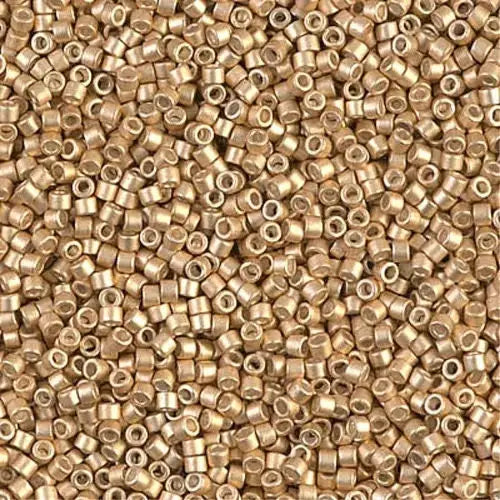 Galvanized Semi-Frosted Mead 11/0 delica beads || DB1153