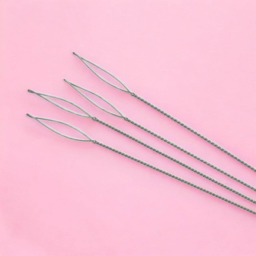 2.5 Inch Lock Top Needles with Collapsible Eye - 4 PACK