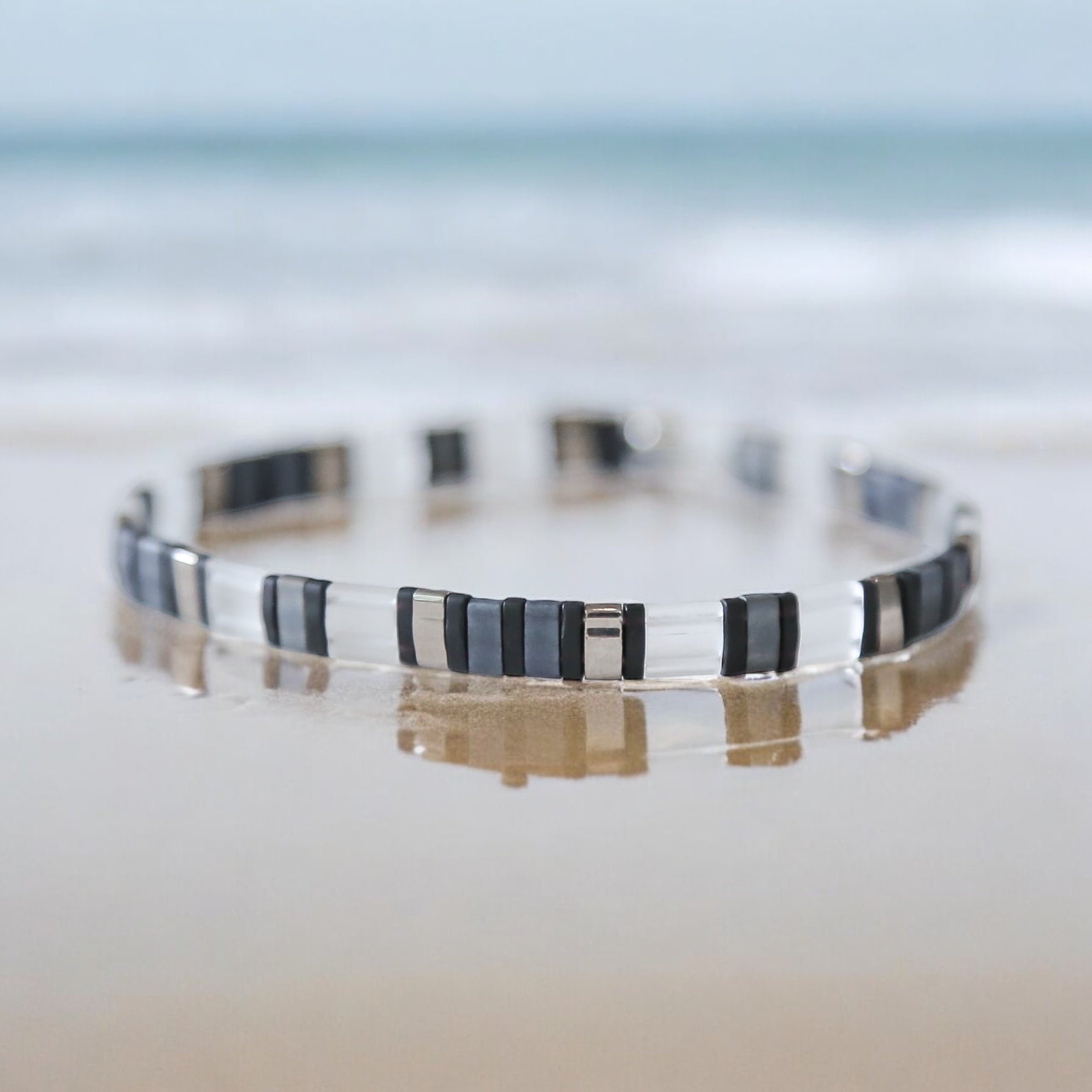 Mack & Rex Caliber Tila Bead Bracelet - Miyuki Glass Tila Beads On