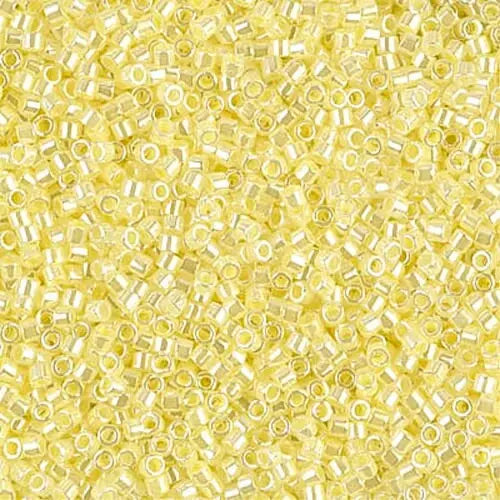Light Lemon Ice Ceylon 11/0 delica beads || DB0232