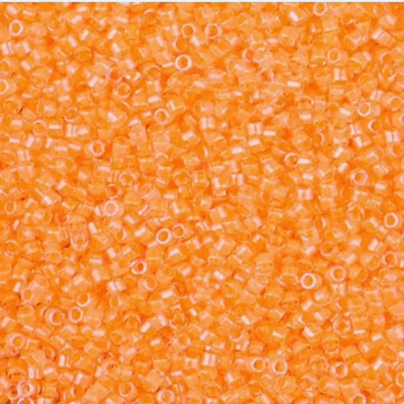 Luminous Creamsicle 11/0 Delica Seed Beads || DB-2033 | 11/0 delica beads || DB2033 |