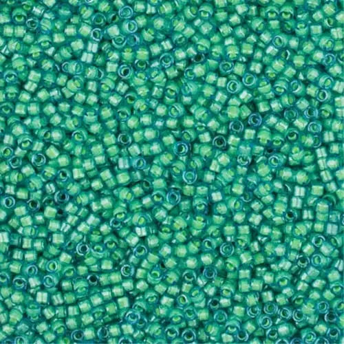 Luminous Mermaid Green 11/0 delica beads || DB2053