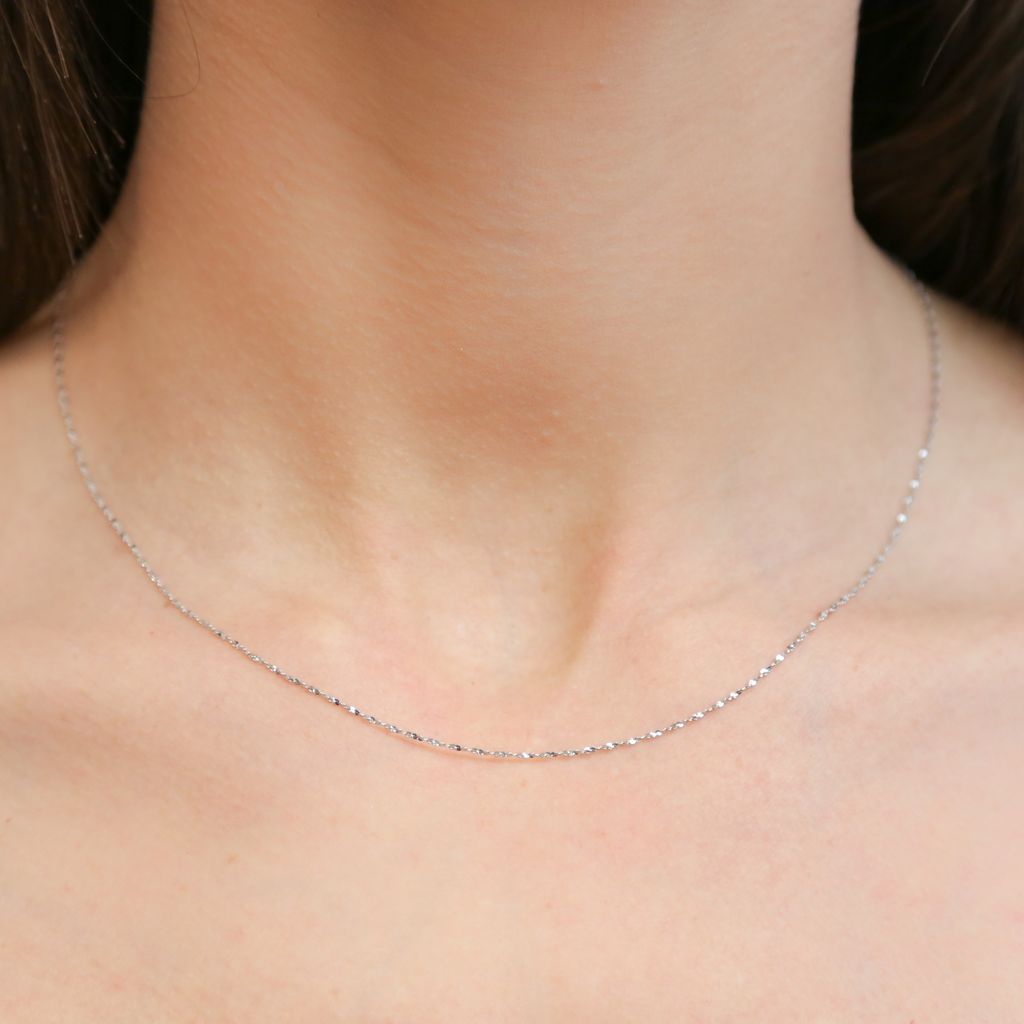 IVY - Silver Dainty Chain Necklace