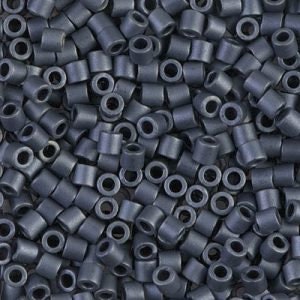 Matte Gunmetal 8/0 Delica || DBL-0301 || Miyuki Delica Seed Beads || Mack and Rex || Wholesale glass beads in bulk - Mack & Rex