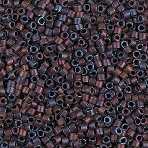 Matte Metallic Copper Rainbow Rainbow 10/0 Delica || DBM-0323 || Delica Seed Beads - Mack & Rex