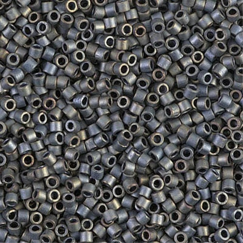 Matte Metallic Silver Gray 10/0 Delica || DBM-0307 || Delica Seed Beads - Mack & Rex