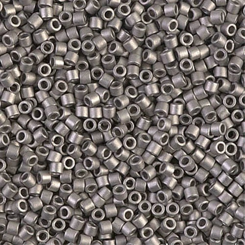 Matte Nickel Plated 10/0 Delica || DBM-0321 || Delica Seed Beads - Mack & Rex
