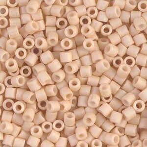 Matte Opaque Antique Beige 8/0 Delica || DBL-0353 || Miyuki Delica Seed Beads || Mack and Rex || Wholesale glass beads in bulk - Mack & Rex