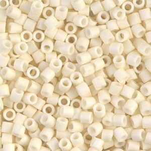 Matte Opaque Cream 8/0 Delica || DBL-0352 || Miyuki Delica Seed Beads || Mack and Rex || Wholesale glass beads in bulk - Mack & Rex