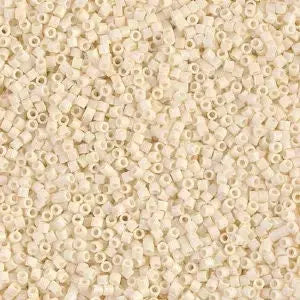 Matte Opaque Dark Cream AB - 15/0 delica beads || DBS0883 || Miyuki seed beads 15/0