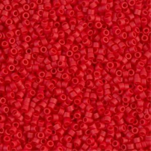 Matte Opaque Red 11/0 delica beads || DB0753