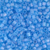 Matte Transparent Aqua AB 8/0 Delica || DBL-0861 || Miyuki Delica Seed Beads || Mack and Rex || Wholesale glass beads in bulk - Mack & Rex