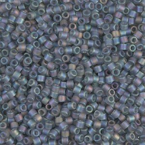 Matte Transparent Gray AB 10/0 Delica || DBM-0863 || Delica Seed Beads - Mack & Rex