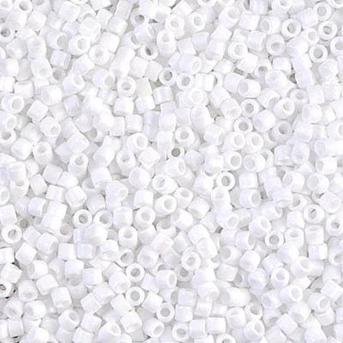 Matte White 10/0 Delica || DBM-0351 || Delica Seed Beads - Mack & Rex