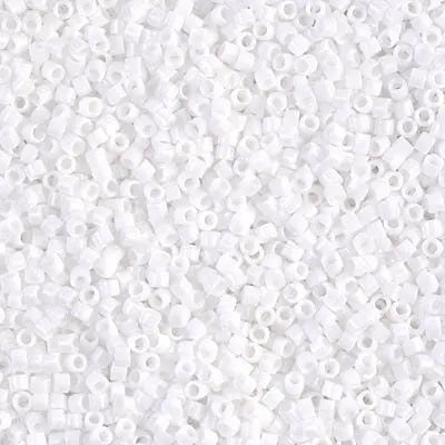 Matte White 11/0 Delica Seed Beads || DB-0351 | Miyuki Delica Beads 11/0 delica beads || DB0351 |D11B0351