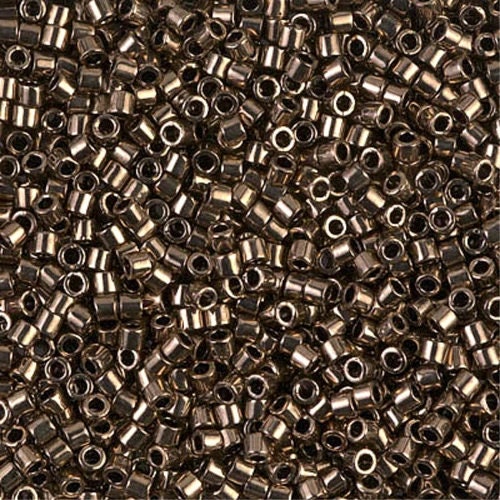 Metallic Dark Bronze 10/0 Delica || DBM-0022 || Delica Seed Beads - Mack & Rex