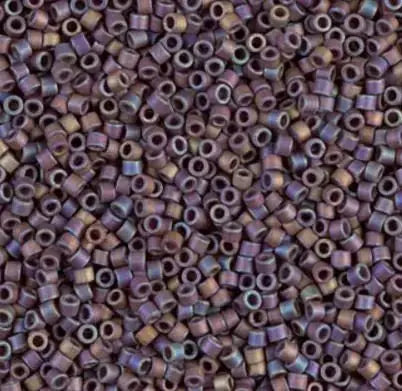 a lot of beads that are purple and brown