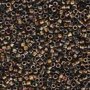 Opaque Brown Picasso 10/0 Delica || DBM-2267 || Delica Seed Beads - Mack & Rex