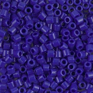 Opaque Cobalt 8/0 Delica || DBL-0726 || Miyuki Delica Seed Beads || Mack and Rex || Wholesale glass beads in bulk - Mack & Rex