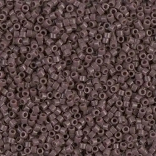 Opaque Dark Mauve 11/0 delica beads || DB0735