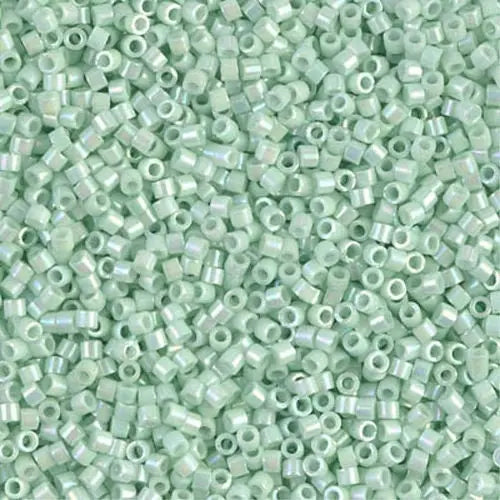 Opaque Light Mint AB 11/0 delica beads || DB1506