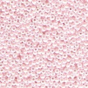 Opaque Light Pink Luster 11/0 Miyuki rocaille || RR11-0427 - Mack & Rex