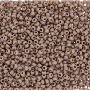 Opaque Matte Glazed Hazelnut Rainbow 15/0 seed beads || RR15-4694 - Mack & Rex